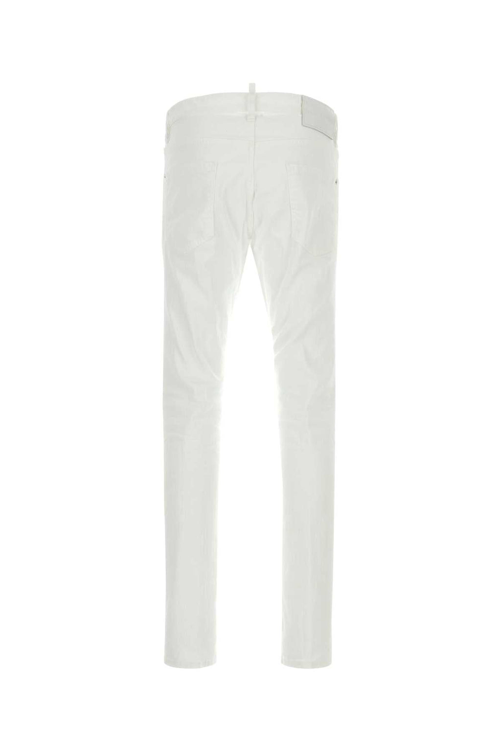 Dsquared Men White Stretch Denim Cool Guy Jeans