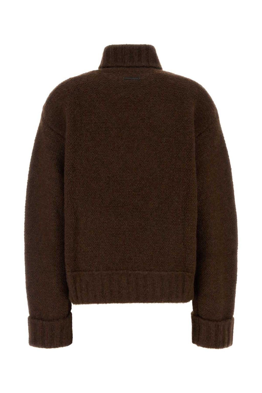 Dsquared Women Brown Stretch Alpaca Blend Sweater