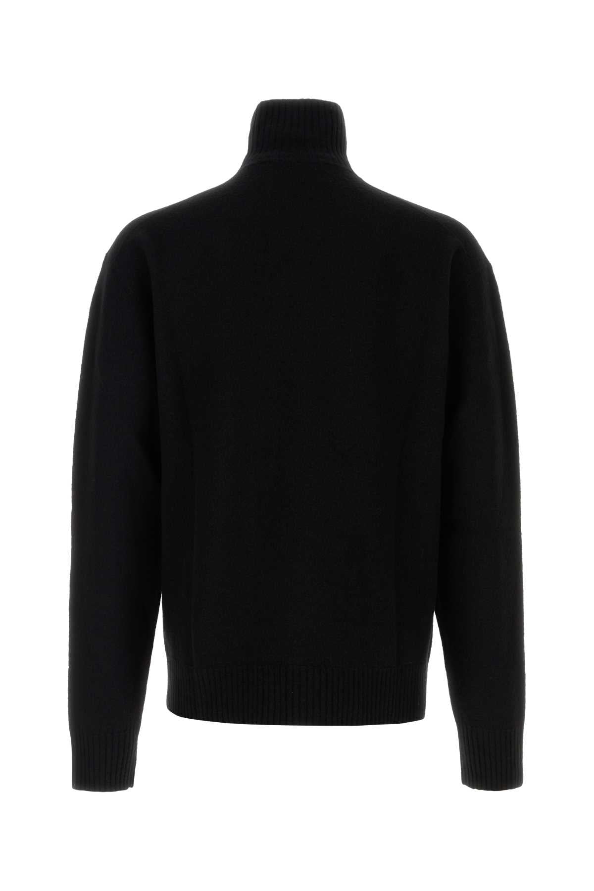 Jil Sander Men Black Wool Sweater