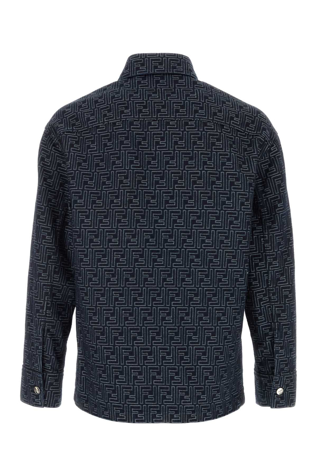 Fendi Men Embroidered Denim Jacket