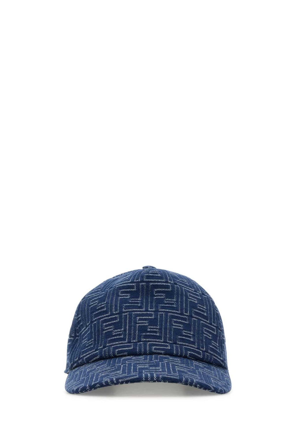 Fendi Men Embroidered Denim Baseball Cap