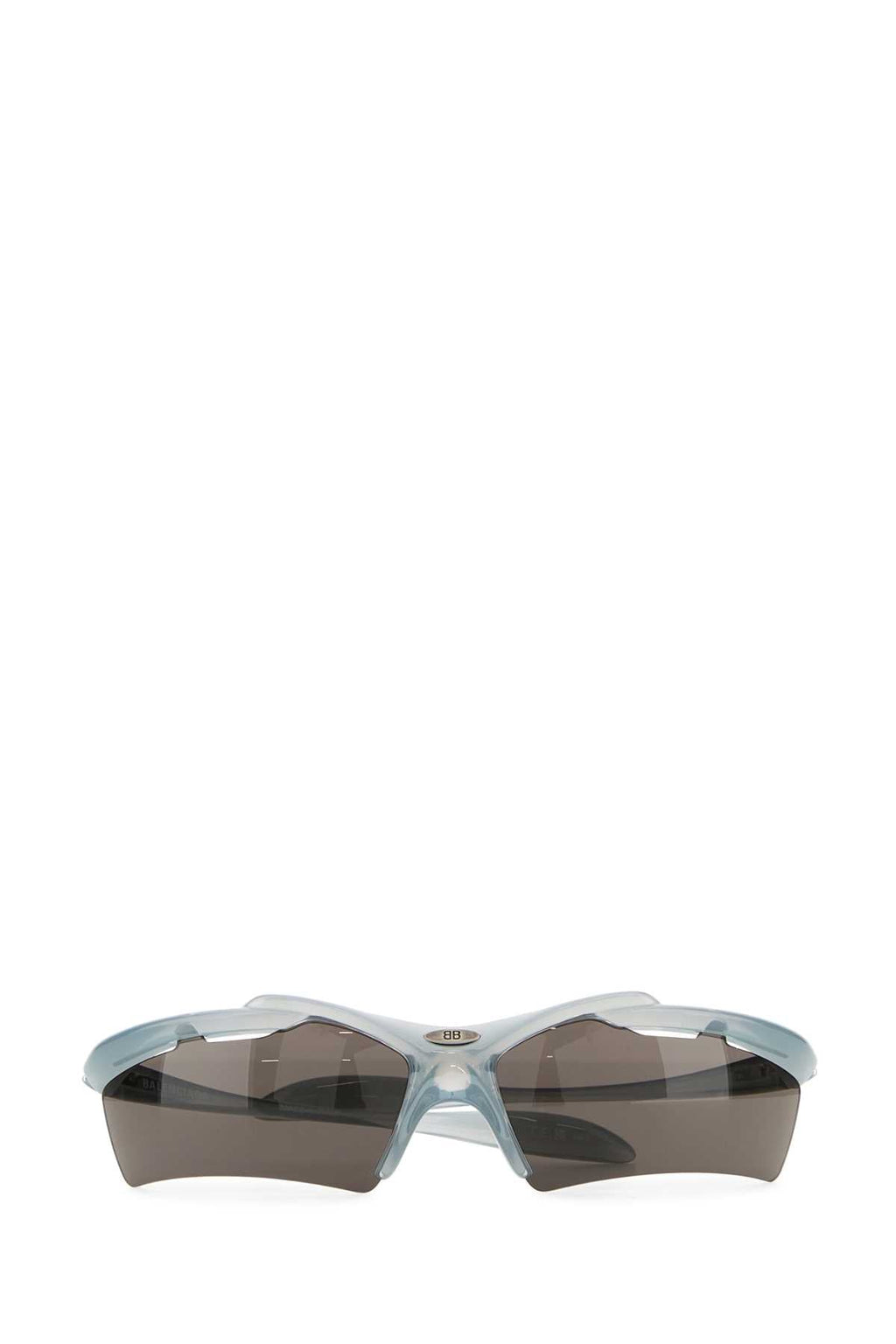 Balenciaga Women Light Blue Acetate Turbo Rectangle Sunglasses