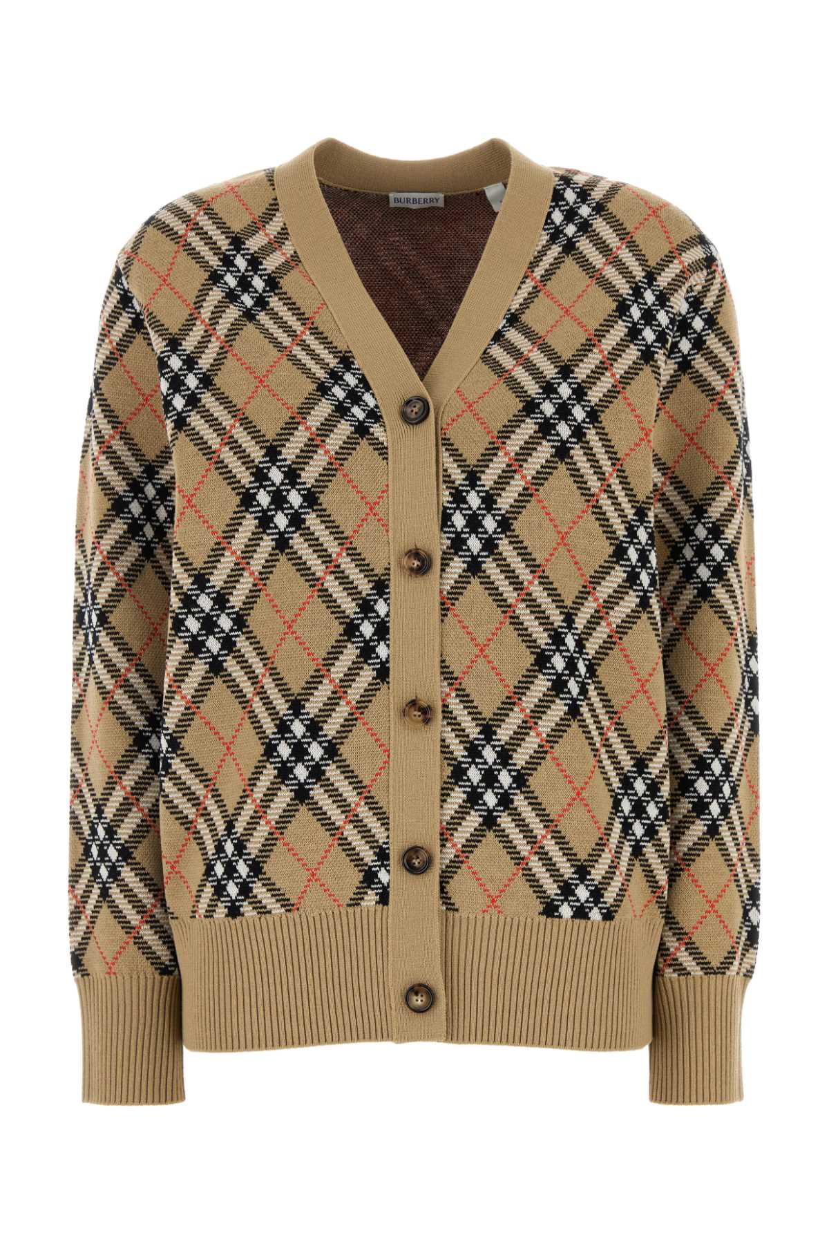 Burberry Women Embroidered Wool Blend Cardigan