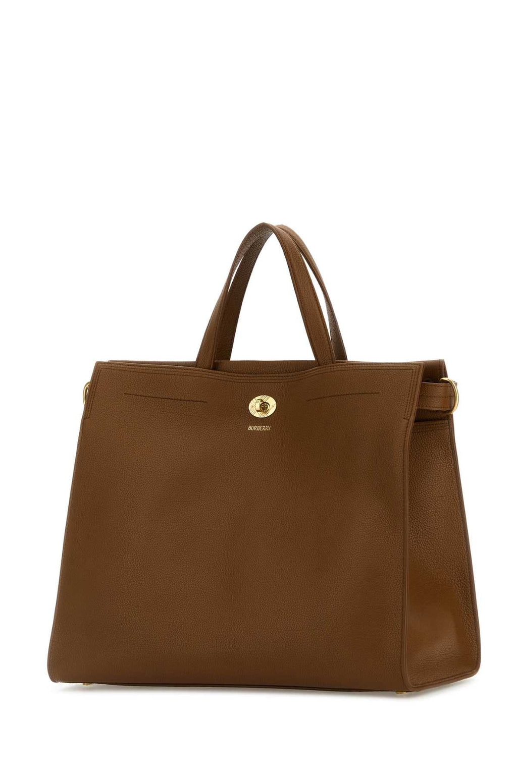 Burberry Women Caramel Leather Medium Cotswolds Handbag