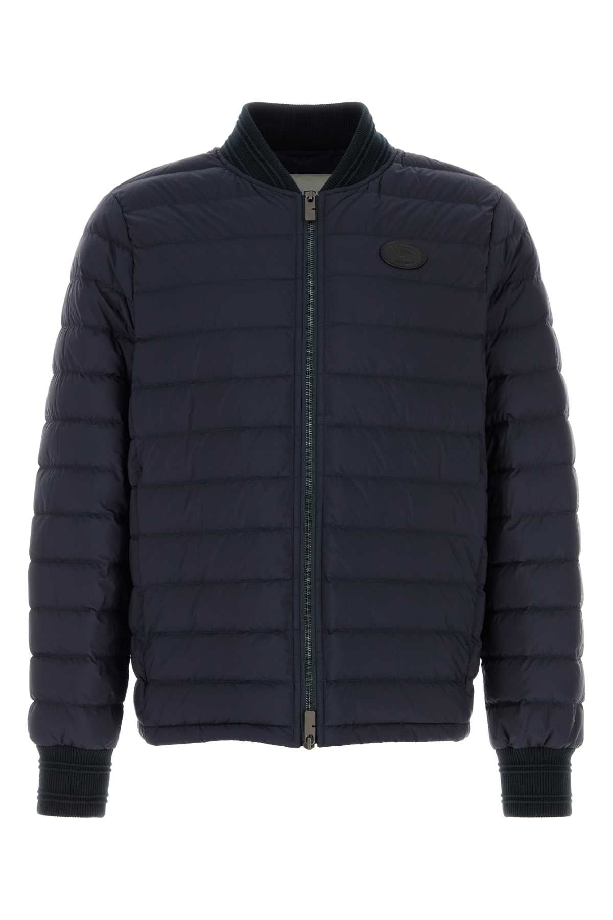 Burberry Men Navy Blue Nylon Down Jacket