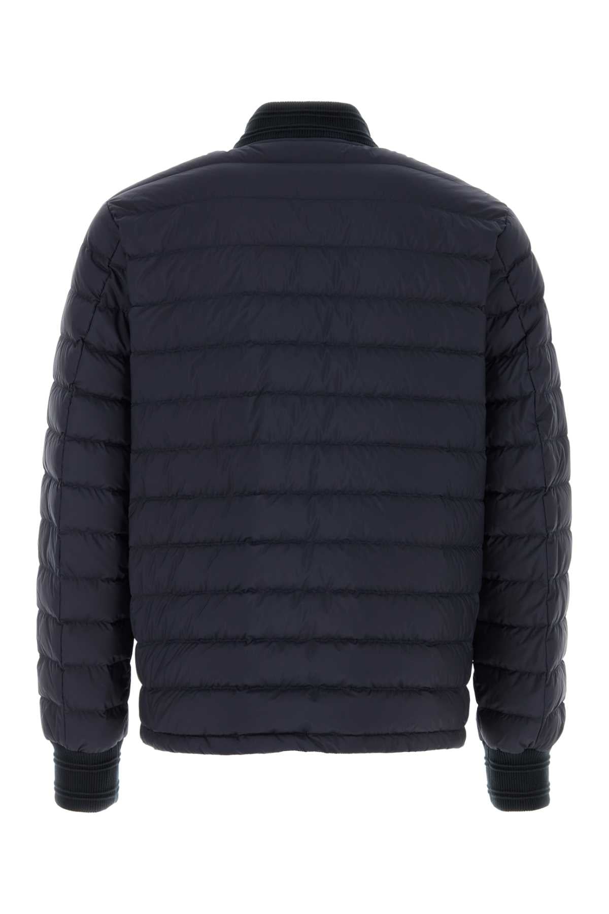 Burberry Men Navy Blue Nylon Down Jacket