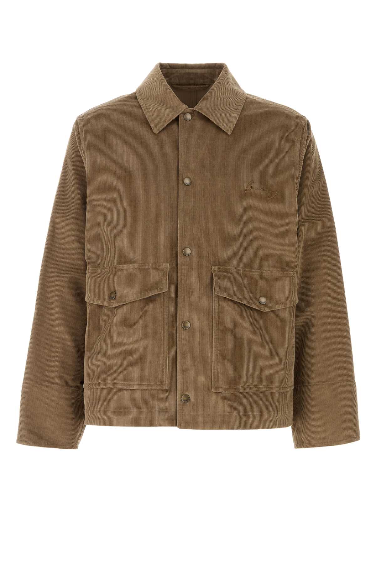 Burberry Men Khaki Corduroy Jacket