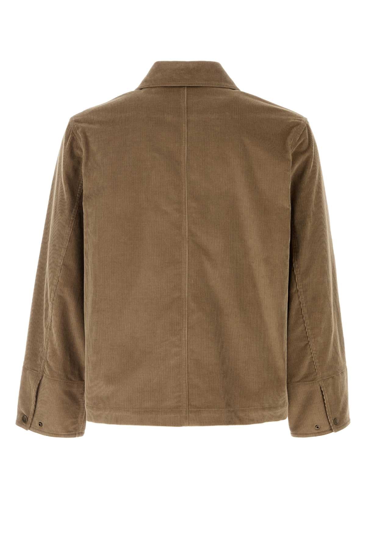 Burberry Men Khaki Corduroy Jacket
