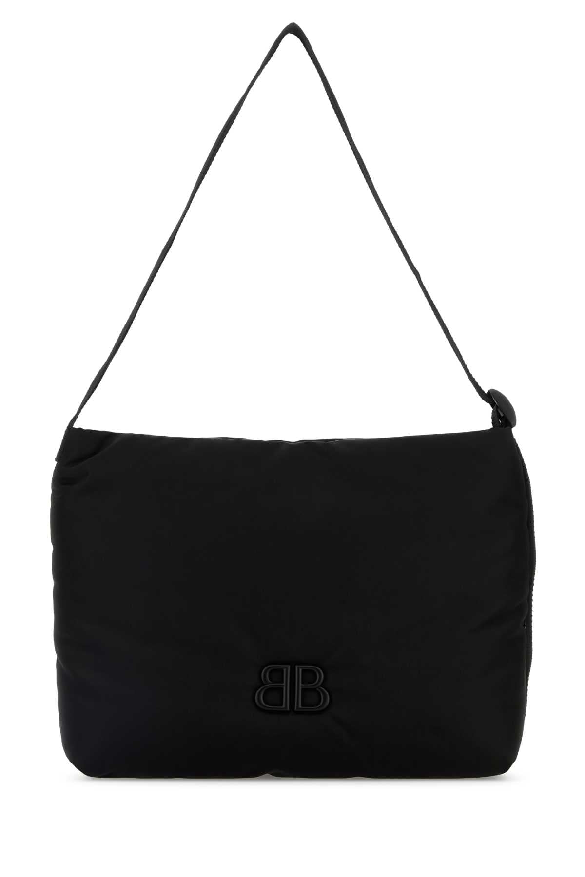 Balenciaga Men Black Fabric Monaco Shopping Bag