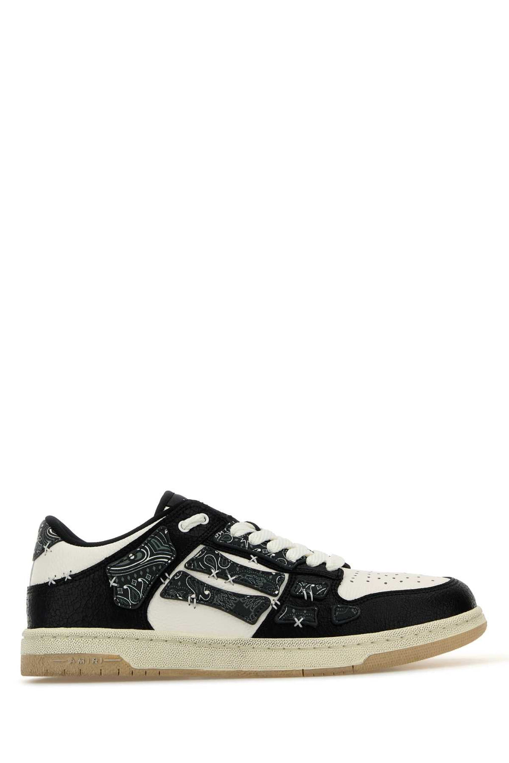 Amiri Men Tow-Tone Leather Bandana Skel Sneakers