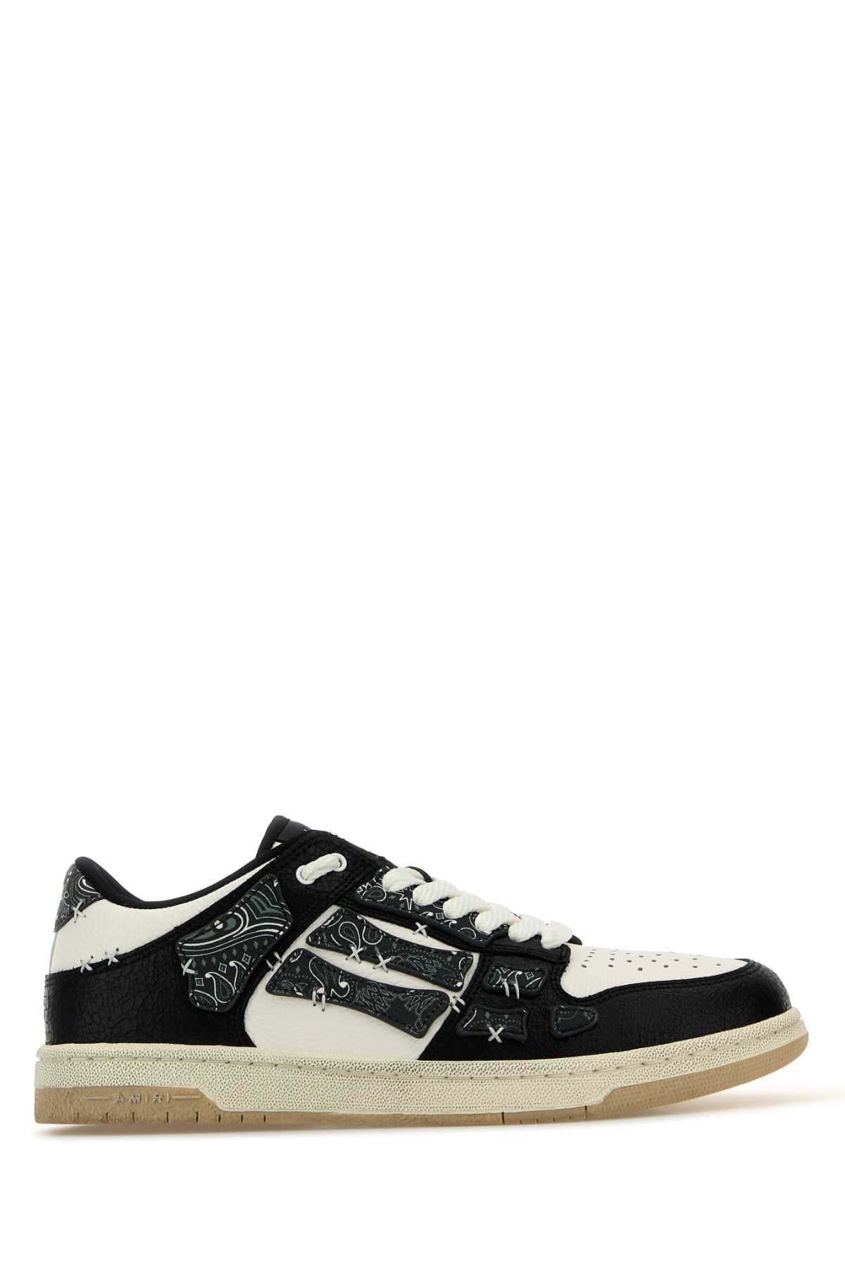 Amiri Men Tow-Tone Leather Bandana Skel Sneakers