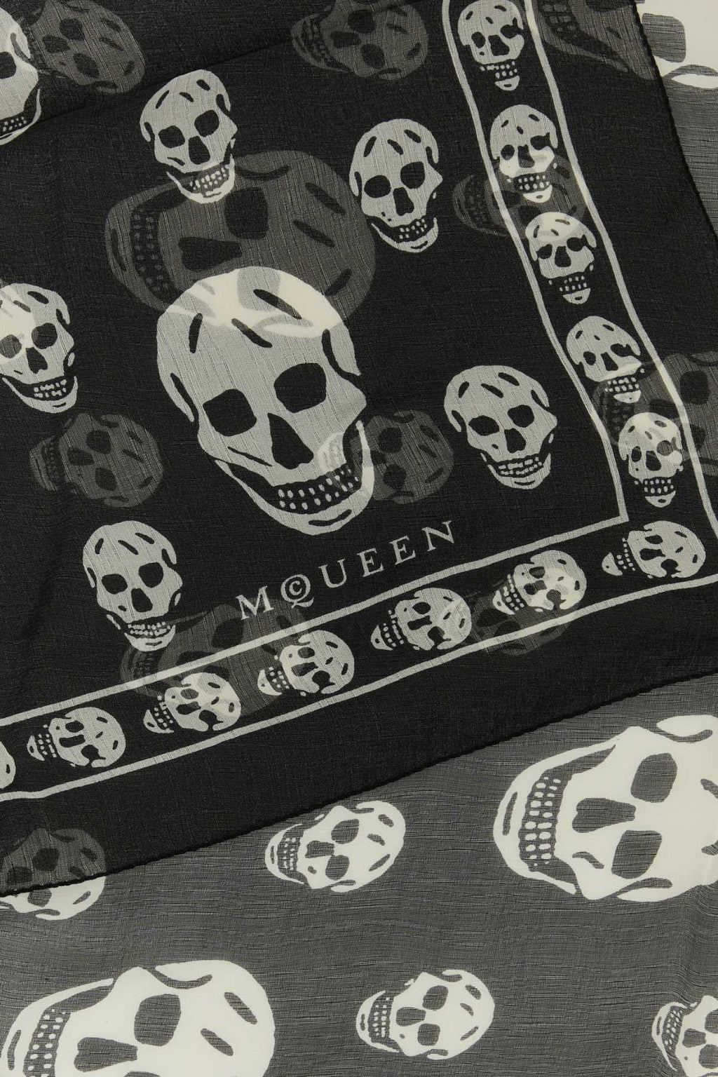 Alexander Mcqueen Women Printed Silk Foulard