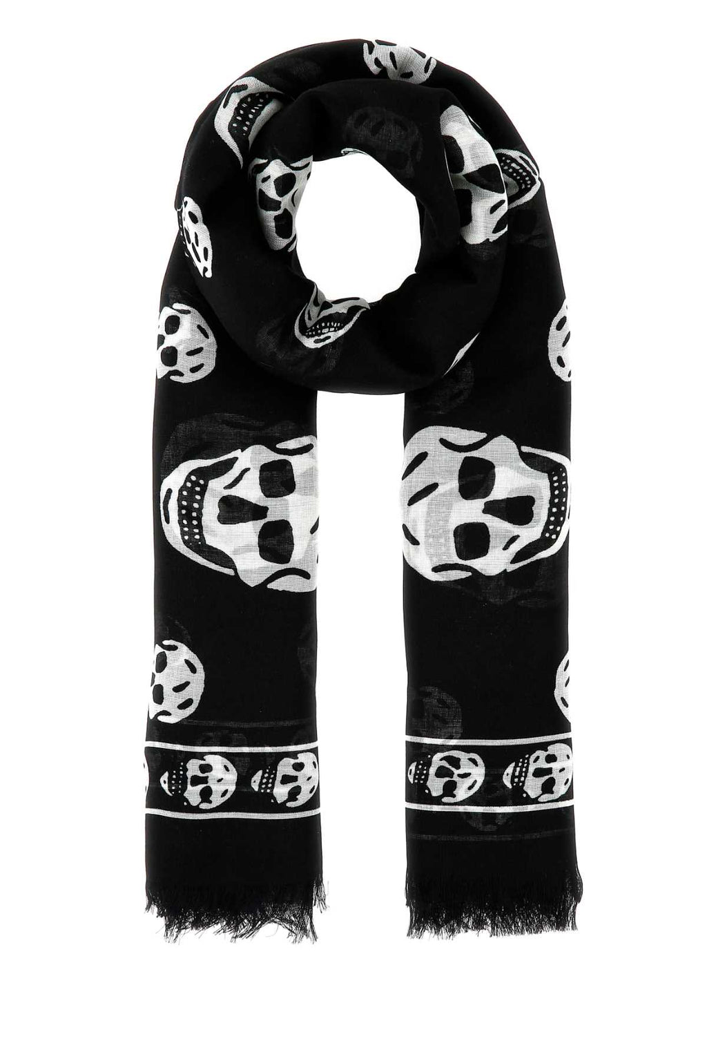 Alexander Mcqueen Women Printed Chiffon Foulard