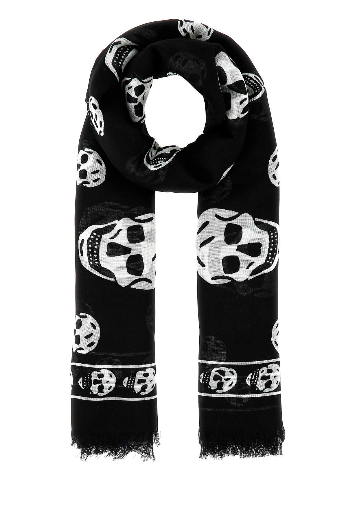 Alexander Mcqueen Women Printed Chiffon Foulard