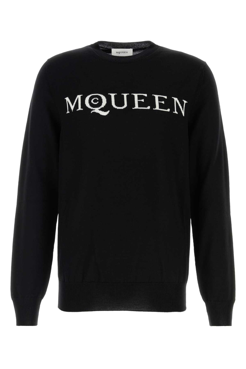 Alexander Mcqueen Men Black Wool Sweater