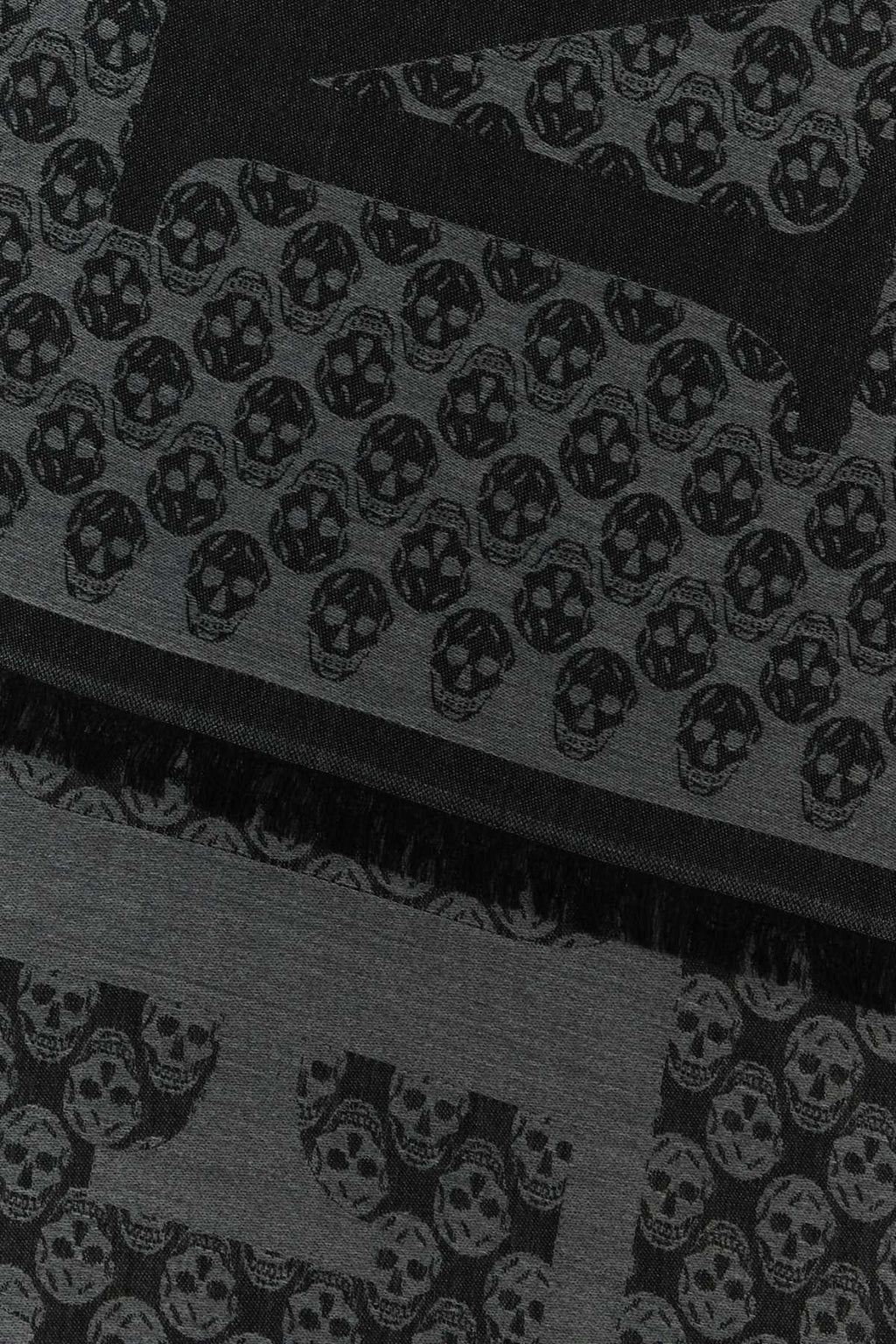 Alexander Mcqueen Men Embroidered Wool Foulard