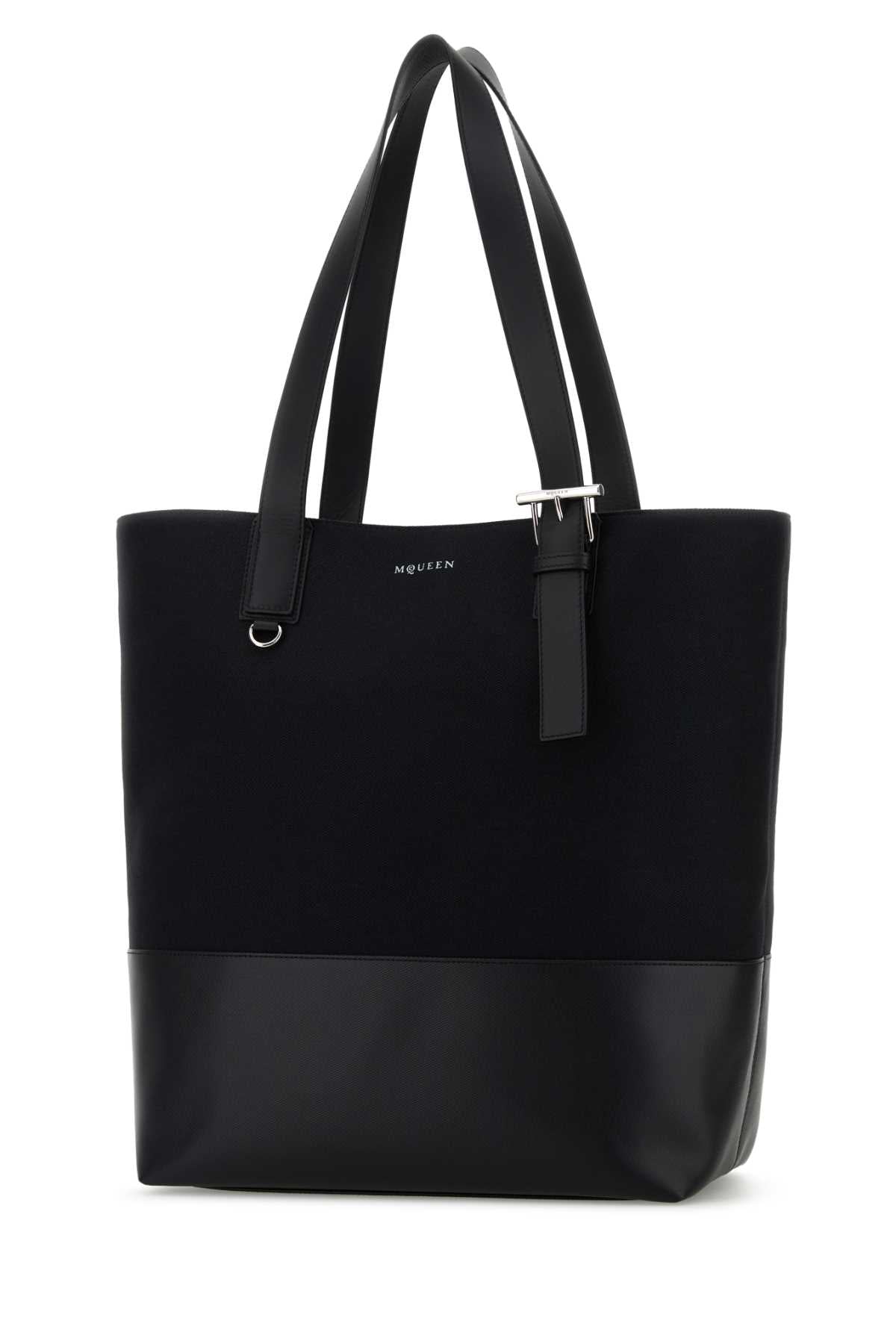 Alexander Mcqueen Men Black Canvas Shopping Bag