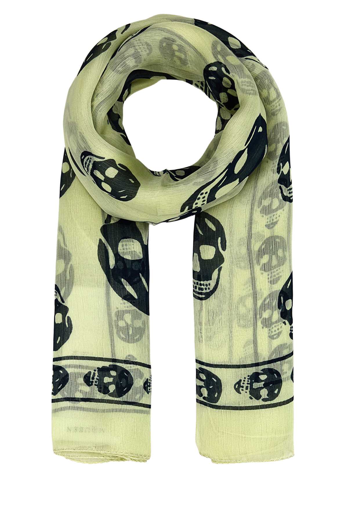 Alexander Mcqueen Women Printed Silk Foulard