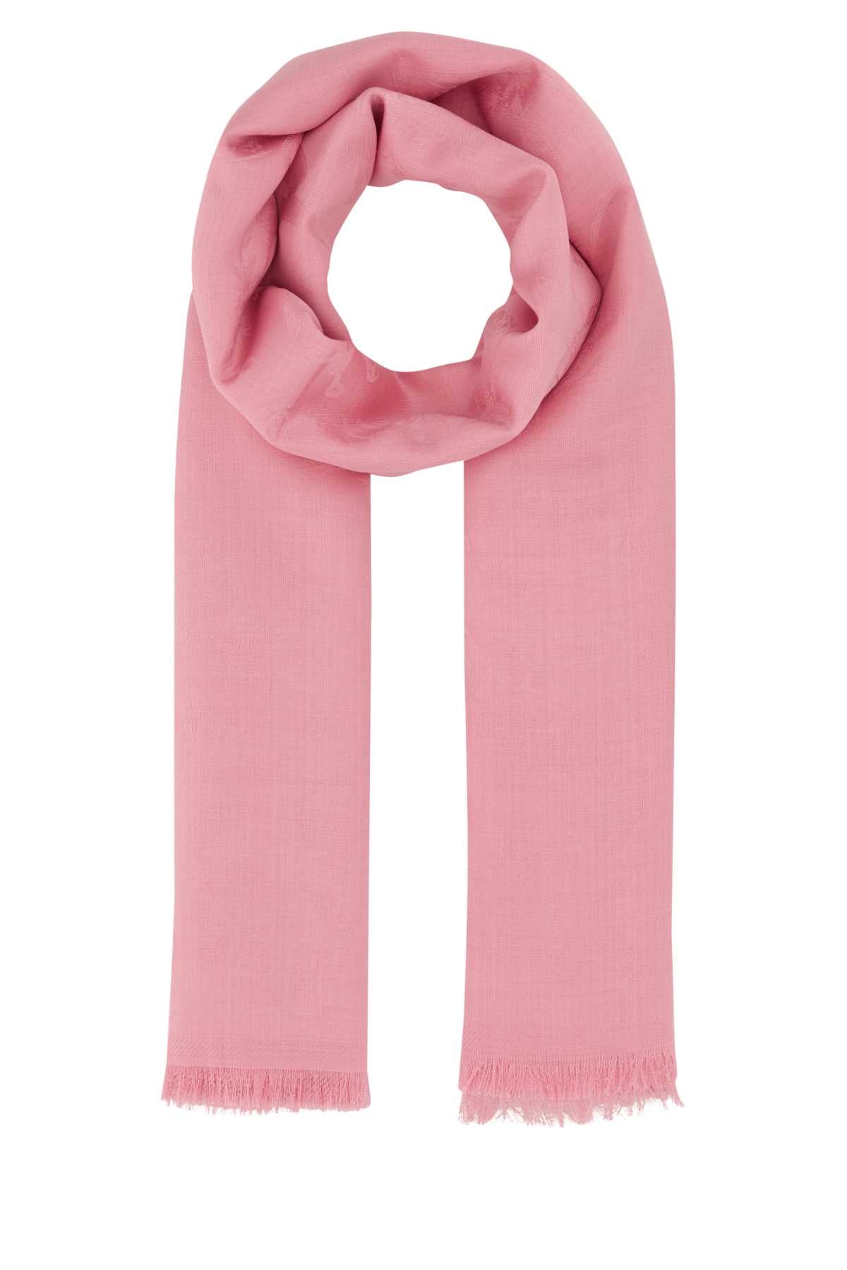 Alexander Mcqueen Women Pink Wool Blend Foulard