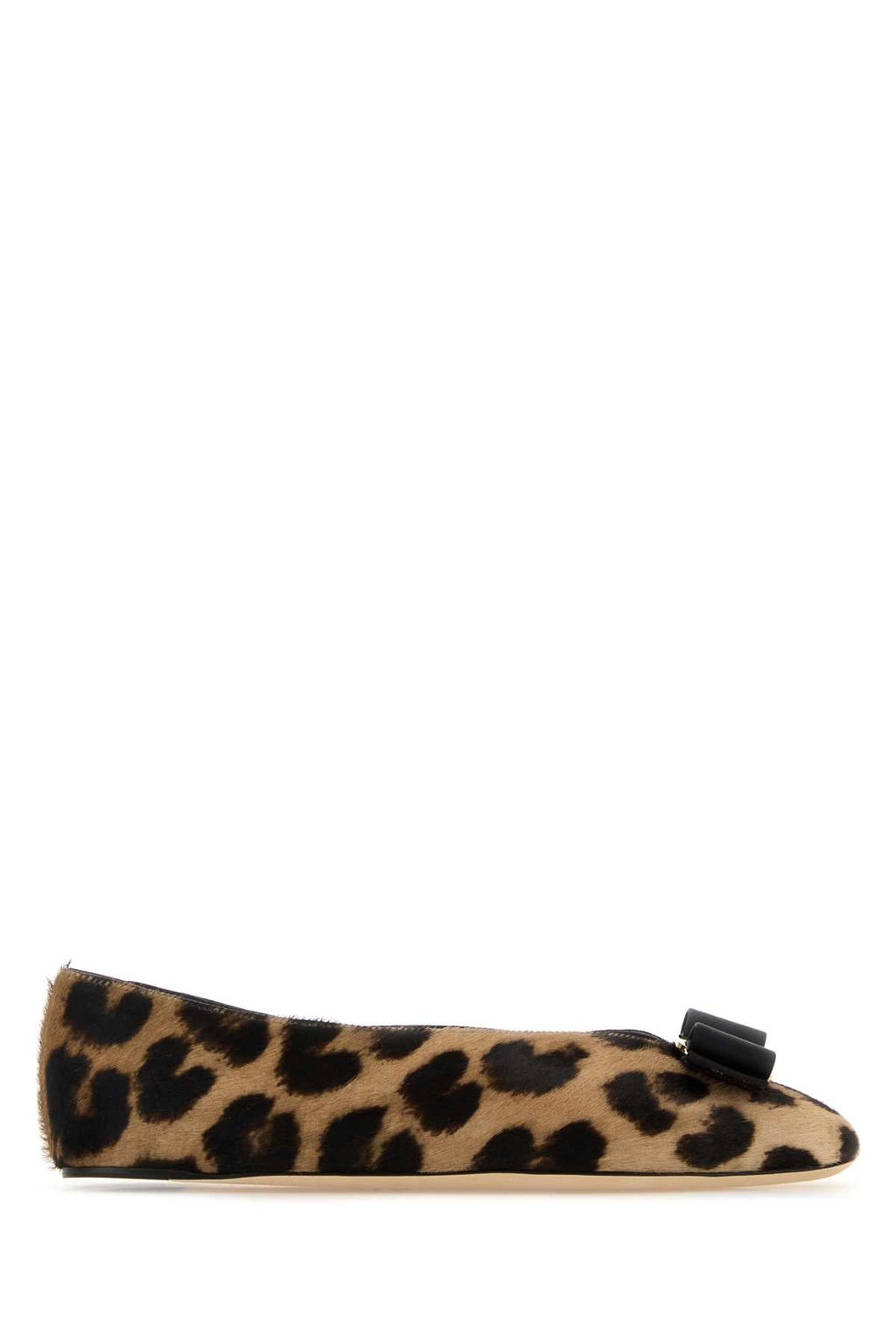 Salvatore Ferragamo Women Printed Calf Hair Vanna Ballerinas