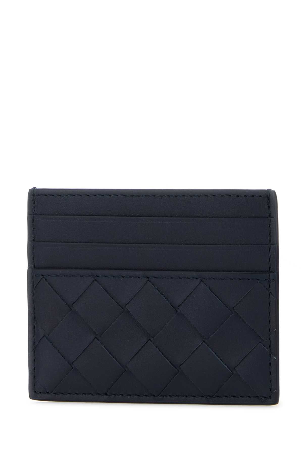 Bottega Veneta Men Two-Tone Leather Intrecciato Card Holder