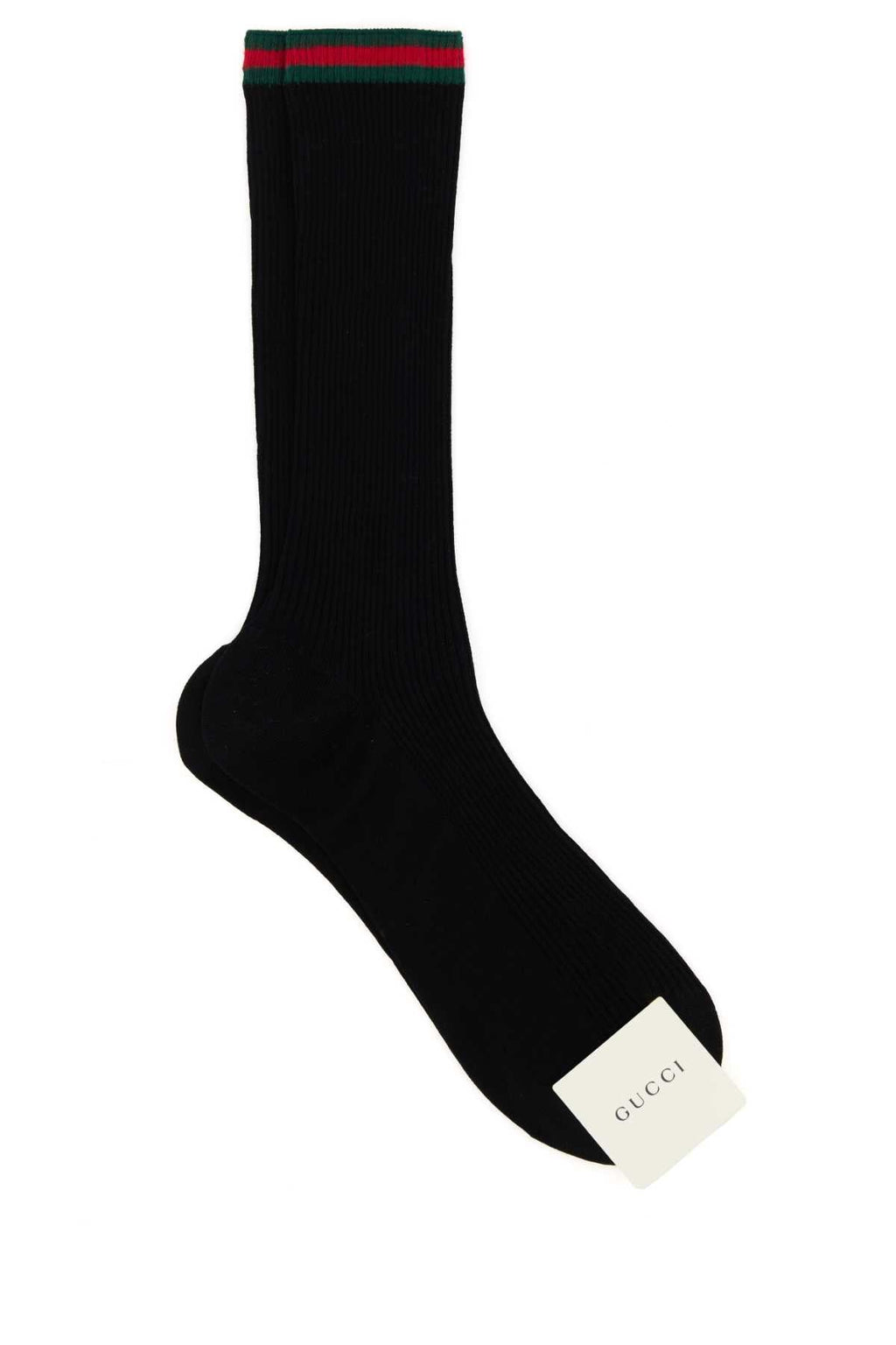 Gucci Men Black Cotton Blend Socks