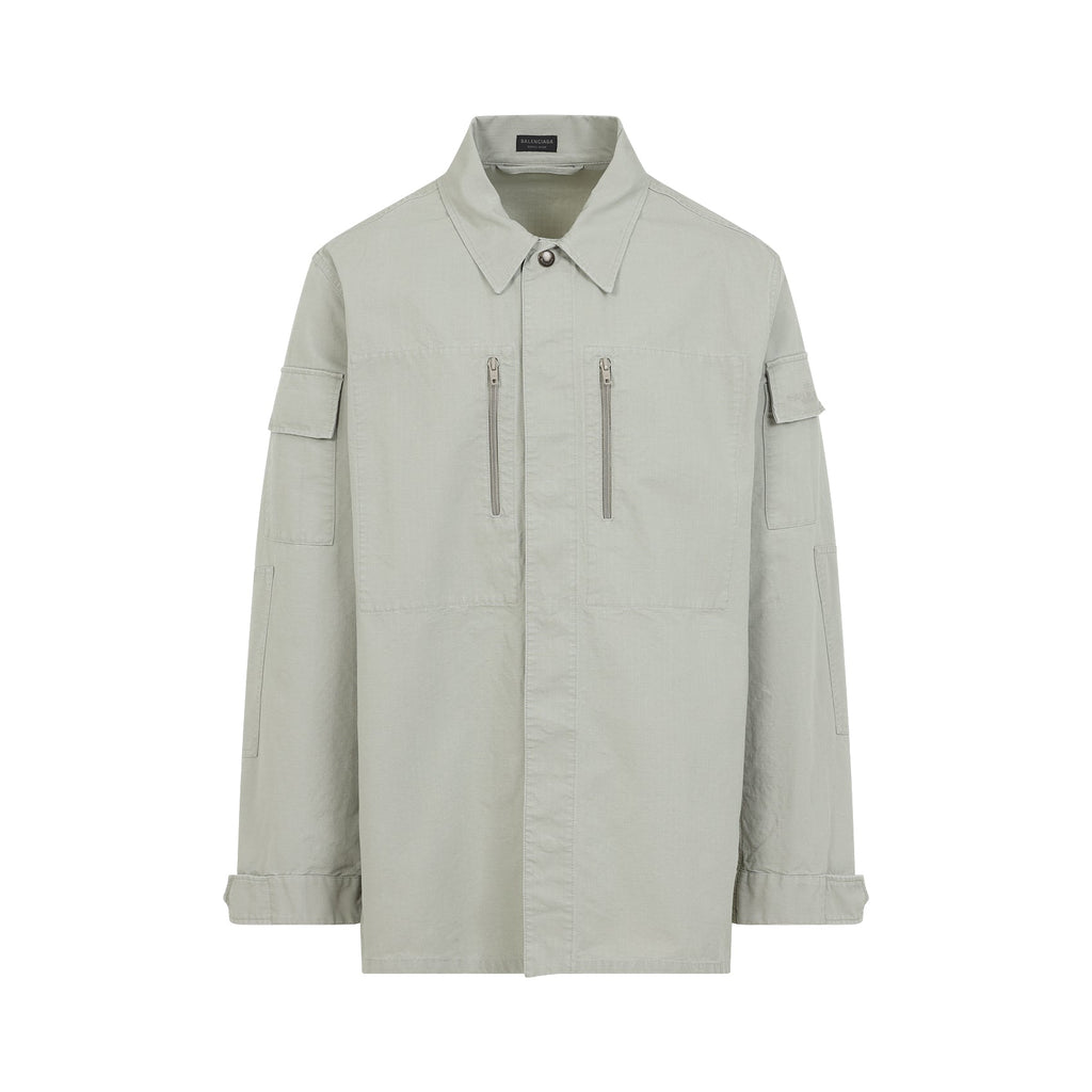 Balenciaga Long Sleeves Military Shirt Men
