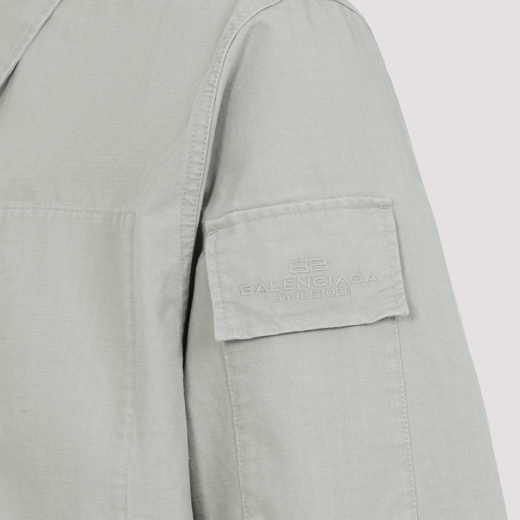 Balenciaga Long Sleeves Military Shirt Men