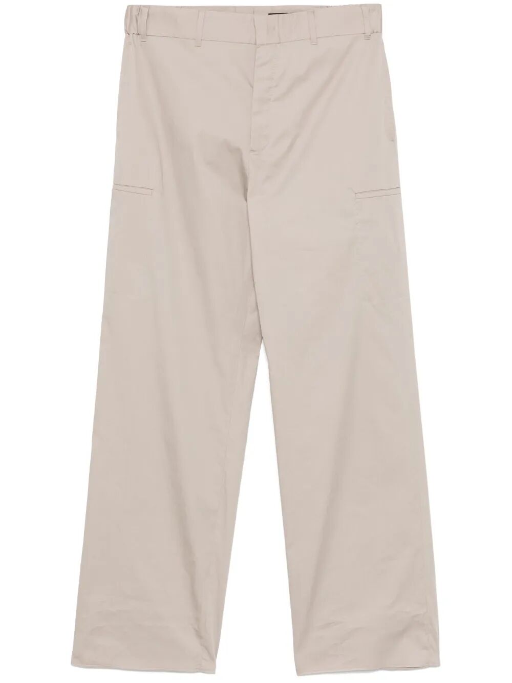 Fendi Men Straight-Cut Cargo Cotton Trousers