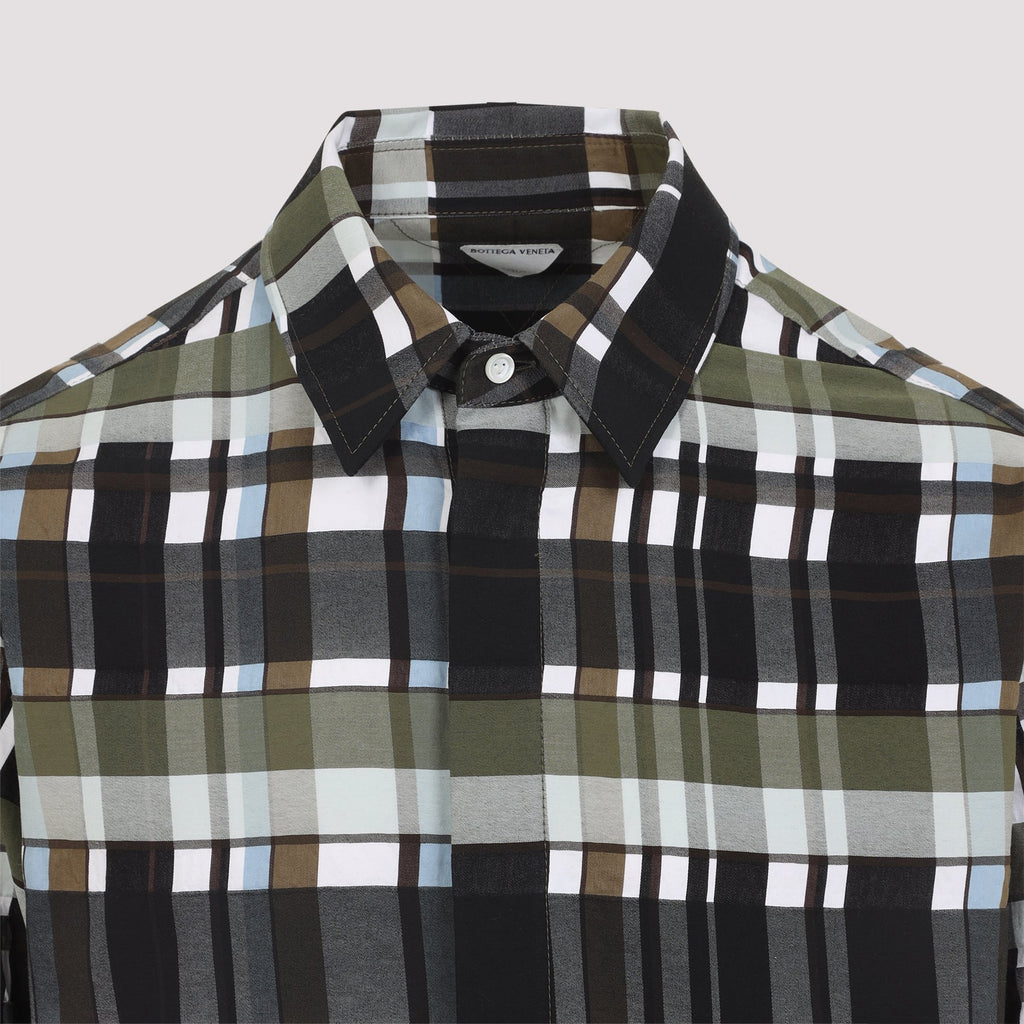 Bottega Veneta Cotton Check Shirt Men