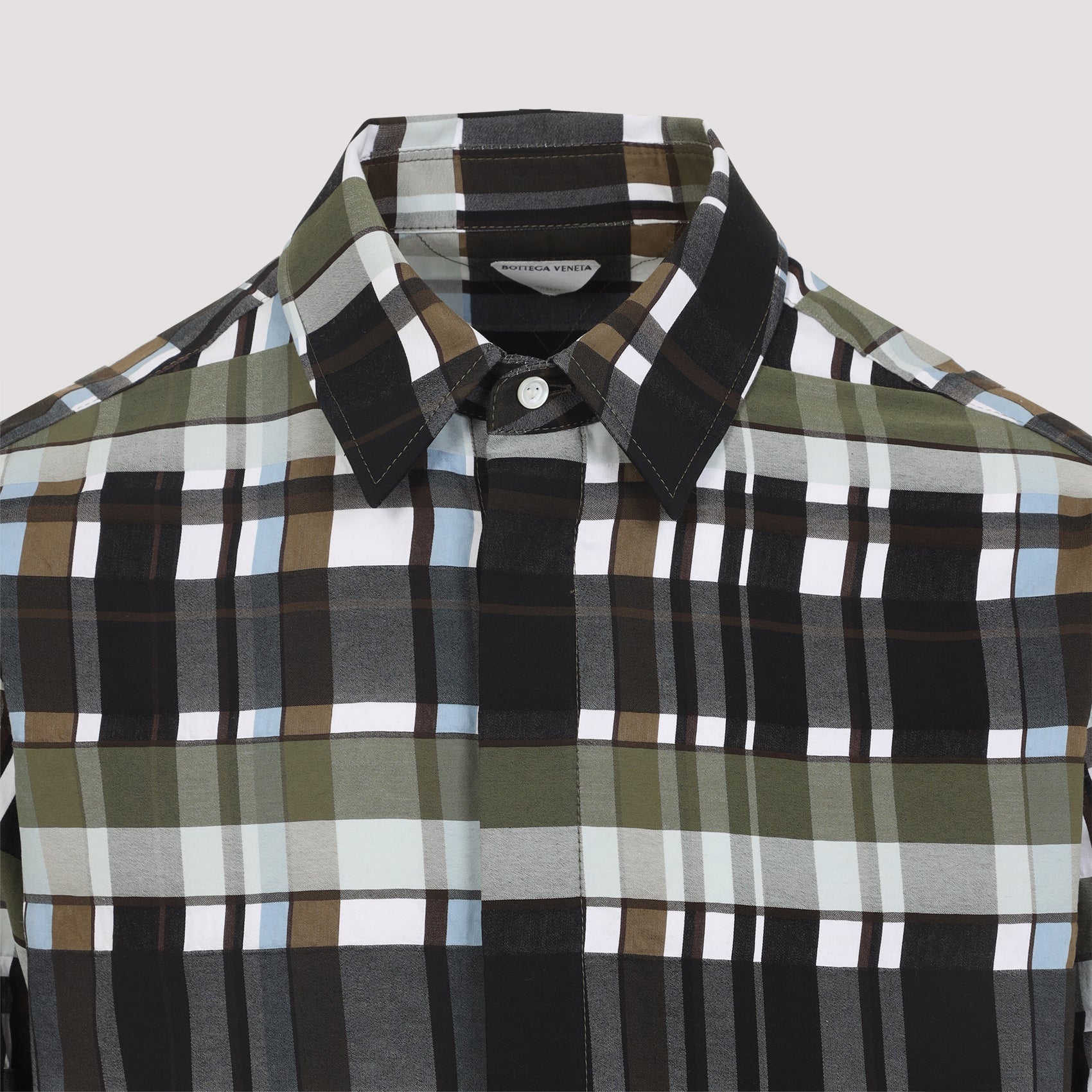 Bottega Veneta Cotton Check Shirt Men