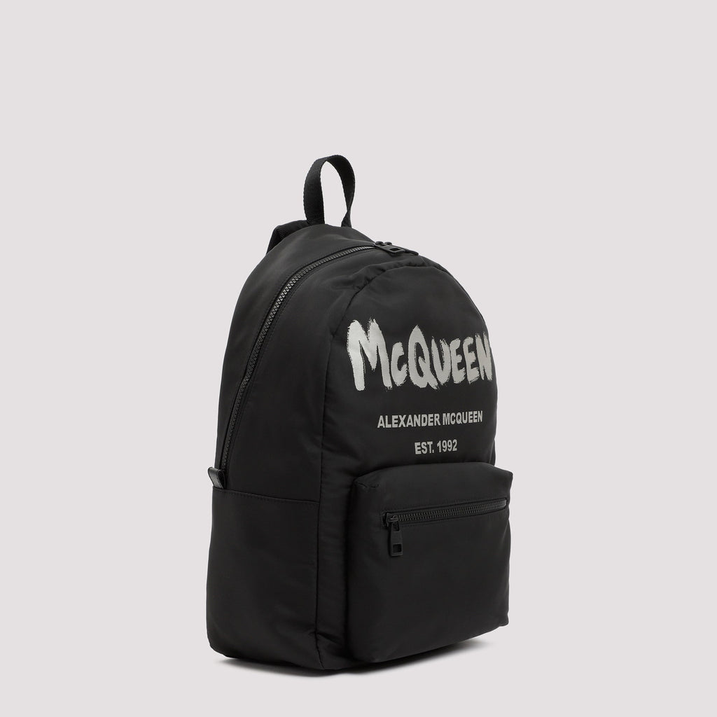 Alexander Mcqueen Graffiti Metropolitan Printed Backpack Men