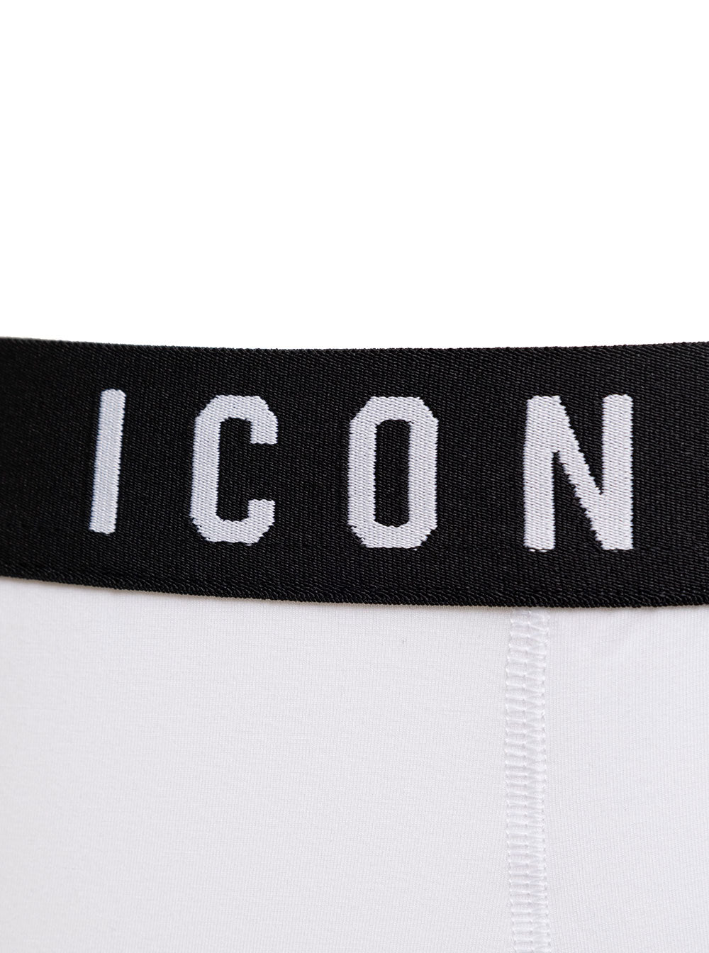 Dsquared2 Men D-Squared2 Man's White Stretch Cotton Briefs With  Logo