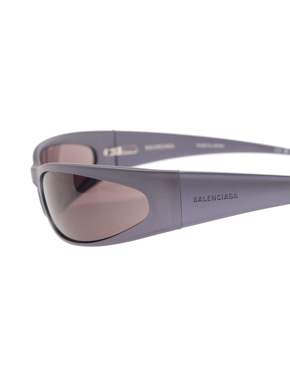 Balenciaga Women Grey 'Reverse Xpander 2.0 Rectangle' With Logo In Aluminum Woman