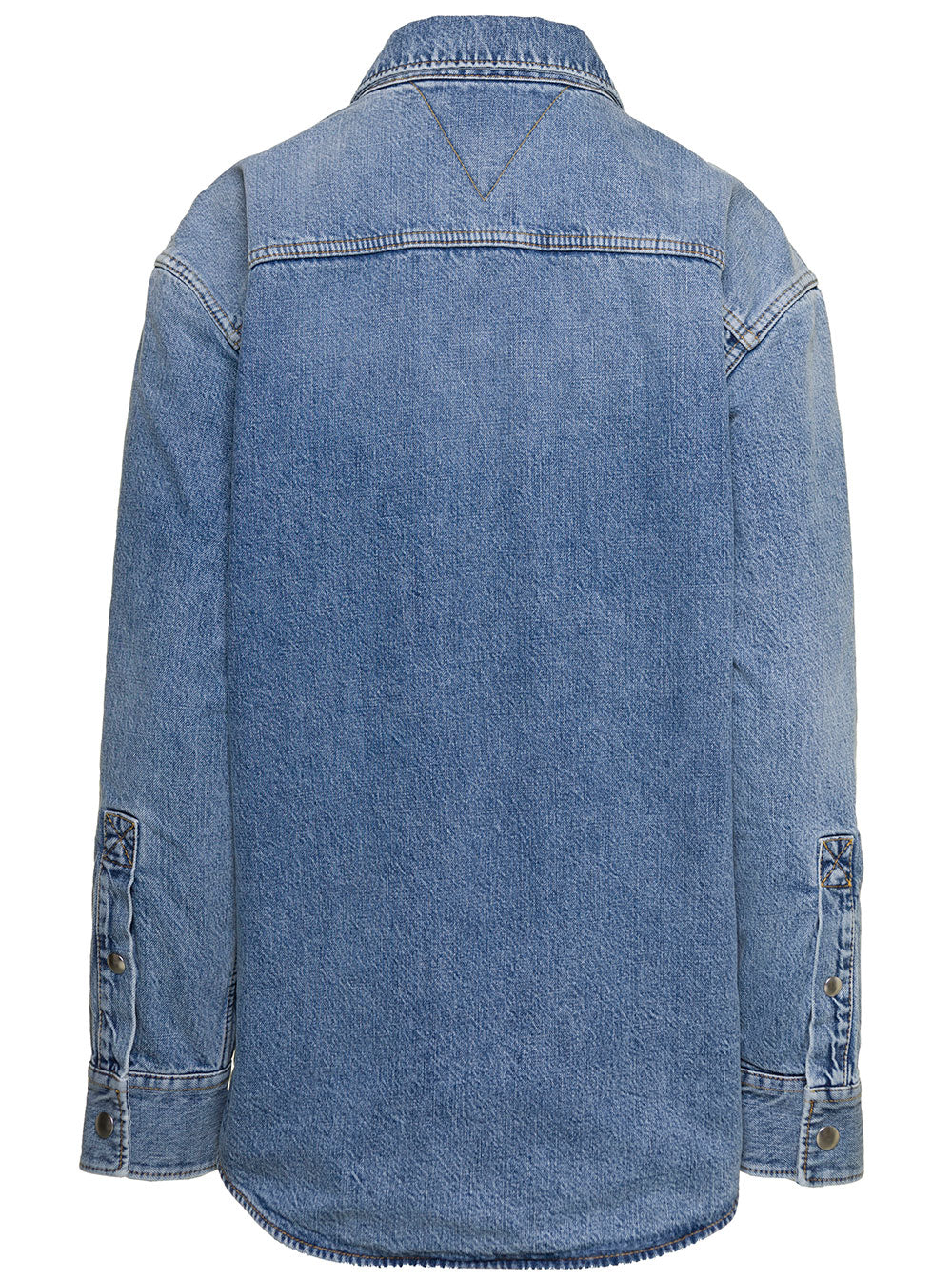 Bottega Veneta Women Indigo Medium Washing 'Vintage' Shirt With Patch Pockets In Cotton Denim Woman