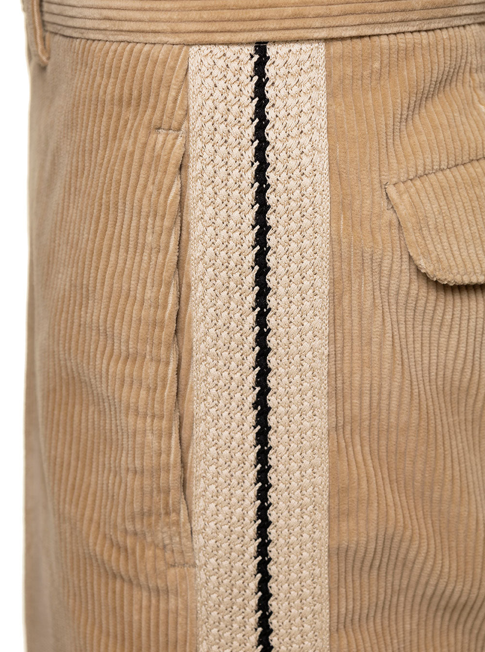 Palm Angels Men Pantalone Velluto Look