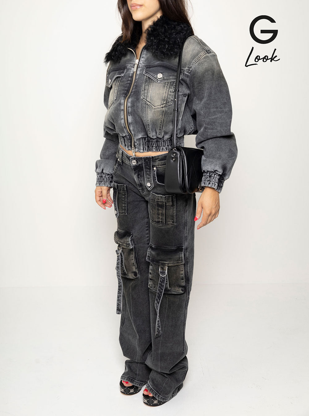 Alexander Mcqueen Women 'The Seal' Black Shoulder Bag With Seal Detail In Matelassé Leather Woman