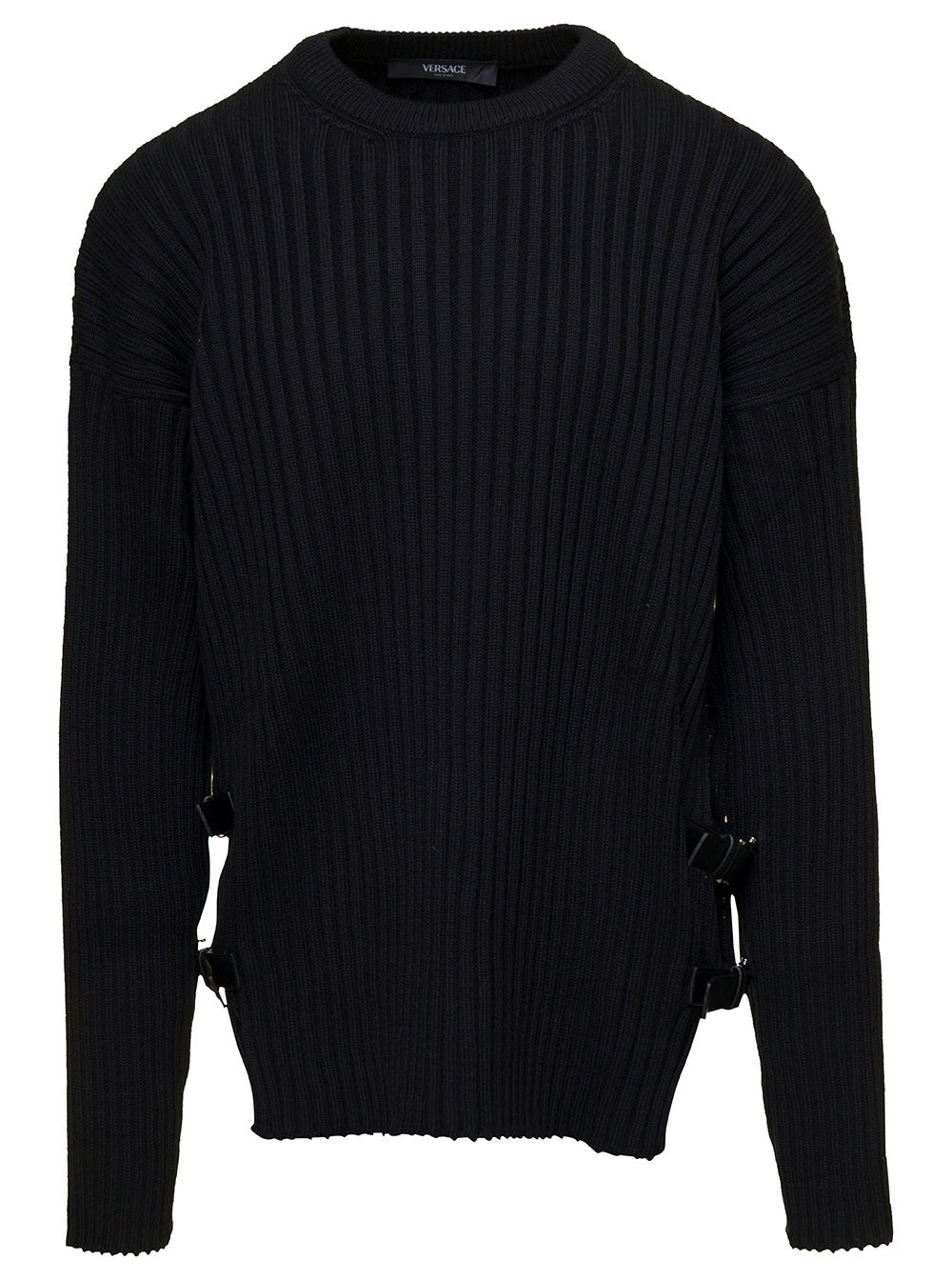 Versace Men Maglia Girocollo Buckle Look Sfilata