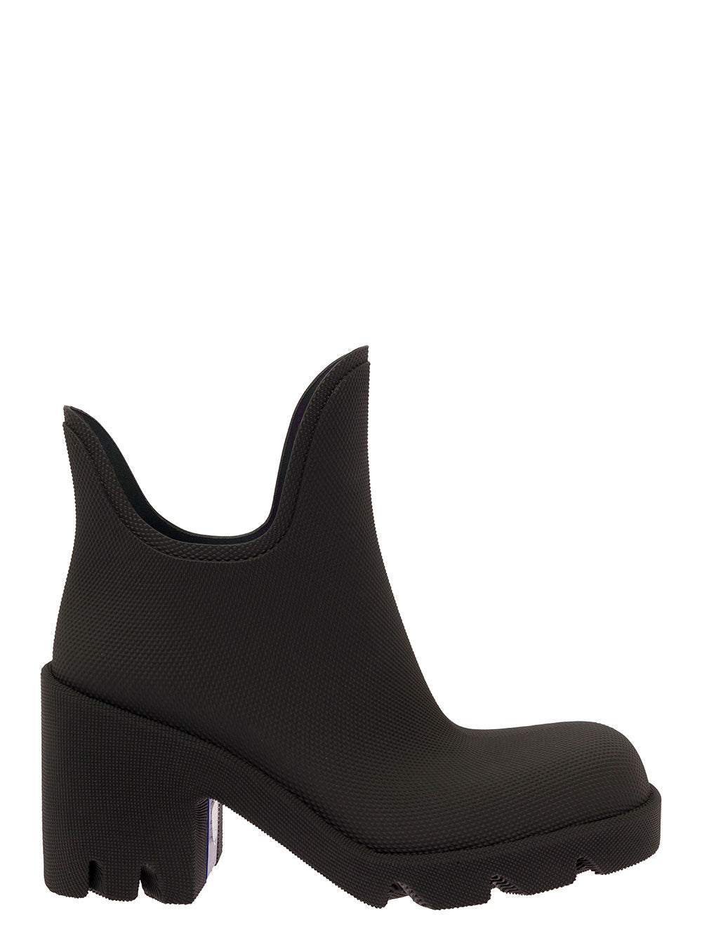 Burberry Women 'Rachel' Black Rainboot With Logo Detail In Rubber Woman