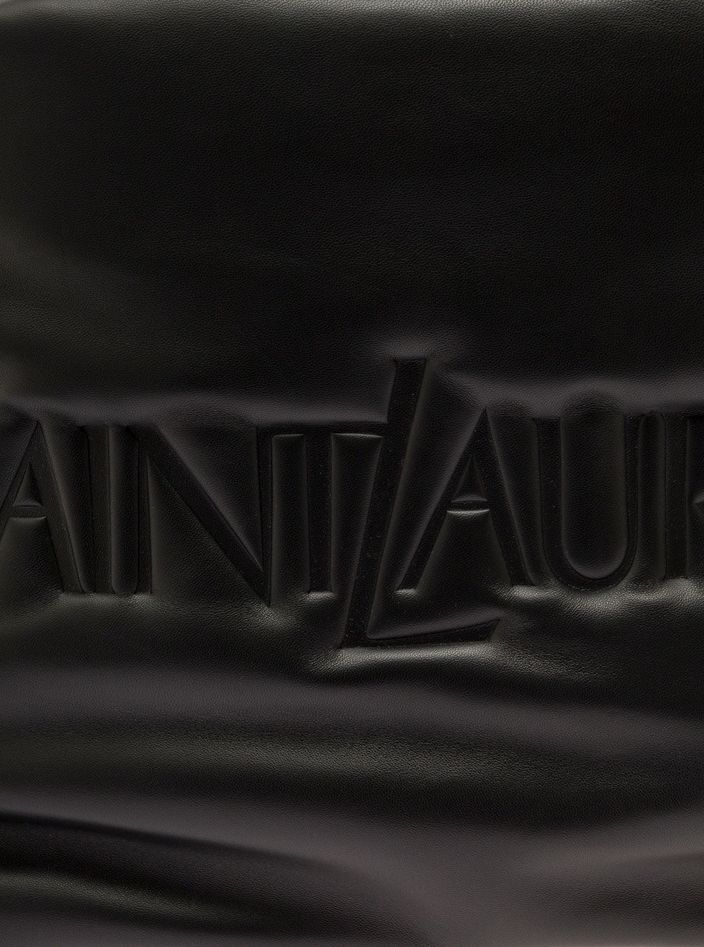 Saint Laurent Men Black Tote Bag With Logo Lettering In Quilted Leather Man