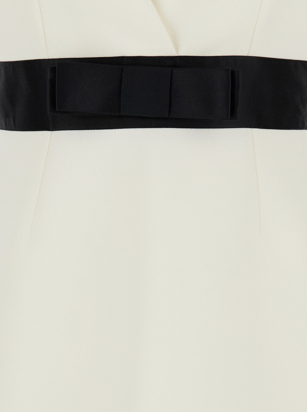 Dolce & Gabbana Women White Layered Mini Dress In Wool Blend Woman