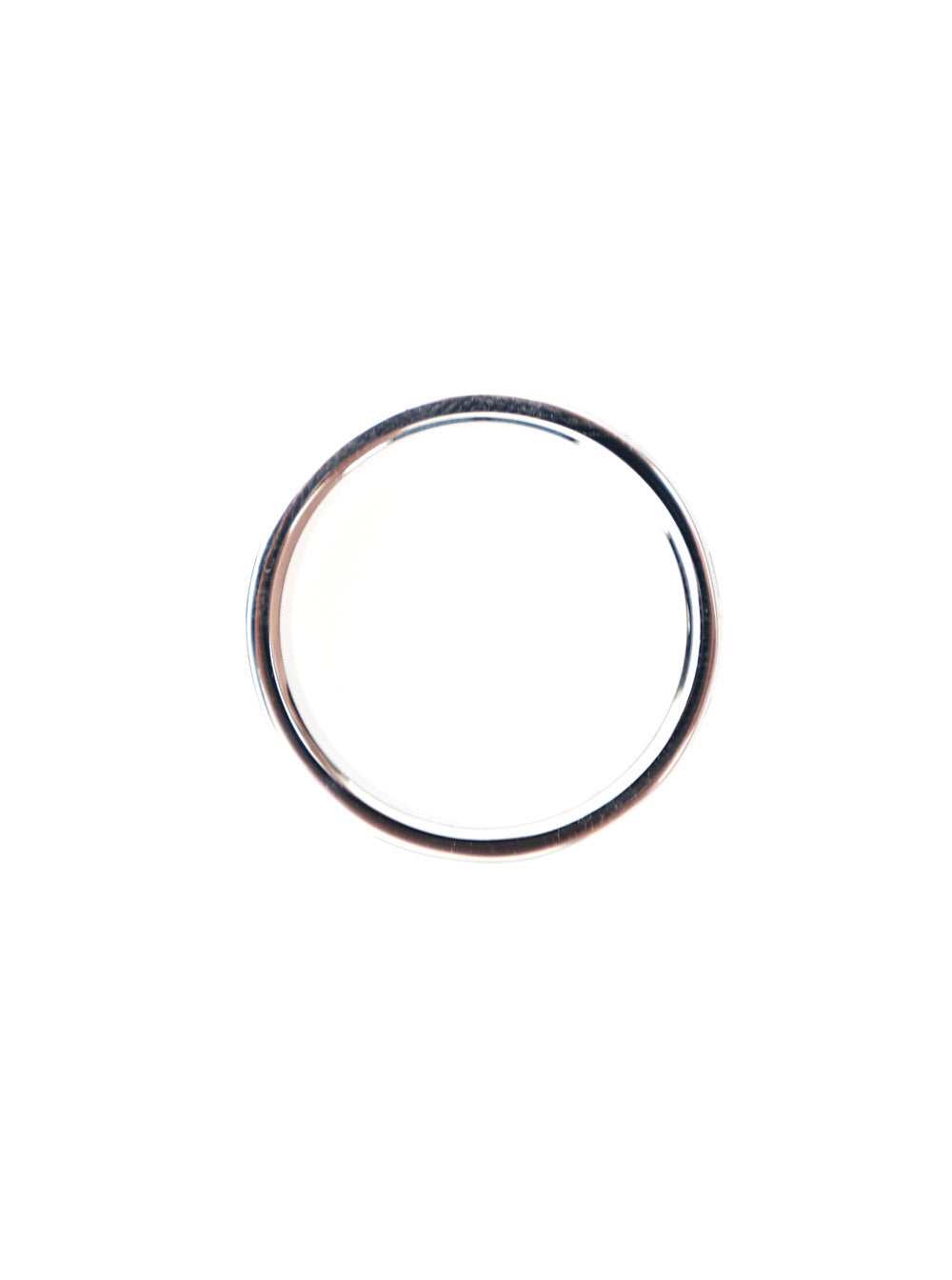 Fendi Men Silver Tone Ring With Lettering Engraving In Brass Man