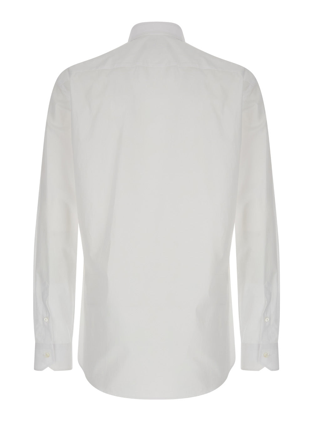 Fendi Men White Lettering Embroidered Shirt In Cotton Man