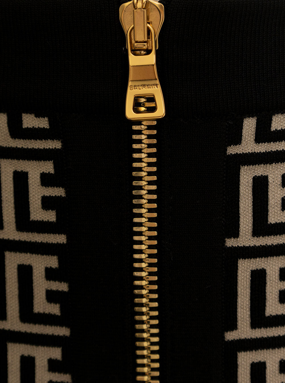 Balmain Women Balmain Woman's Monogram Wool Pencil Skirt With Zip