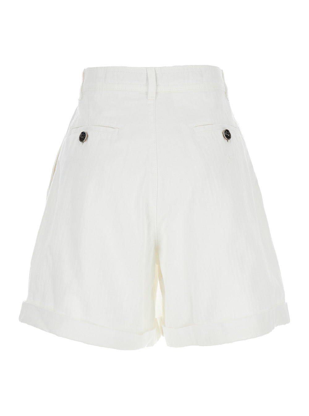 Etro Women White Bermuda Shorts In Cotton Woman