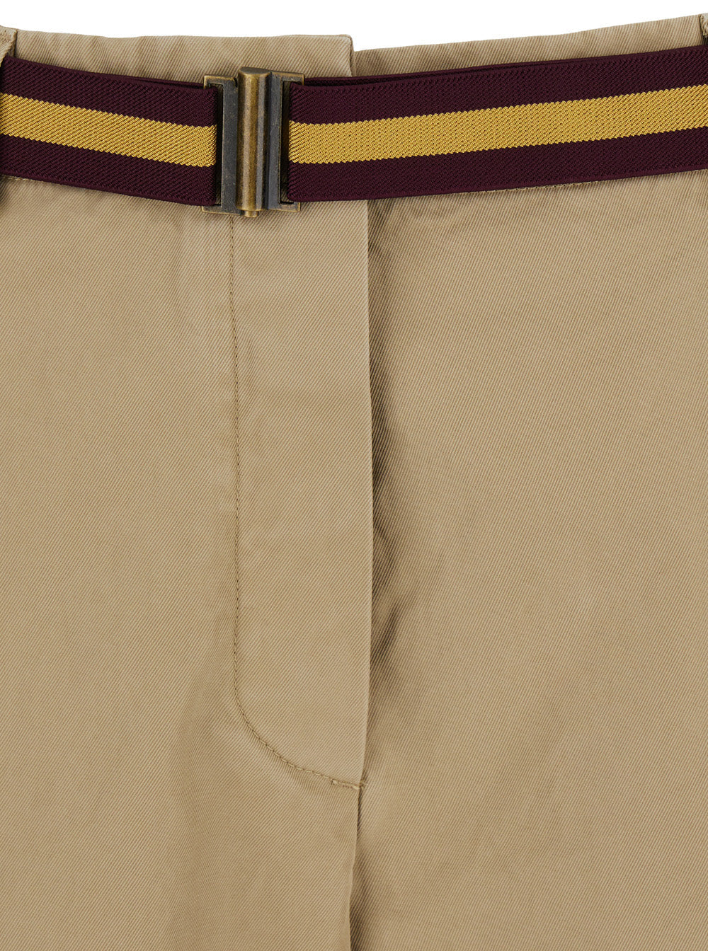 Dries Van Noten Women Beige Trousers With Belts In Cotton Woman