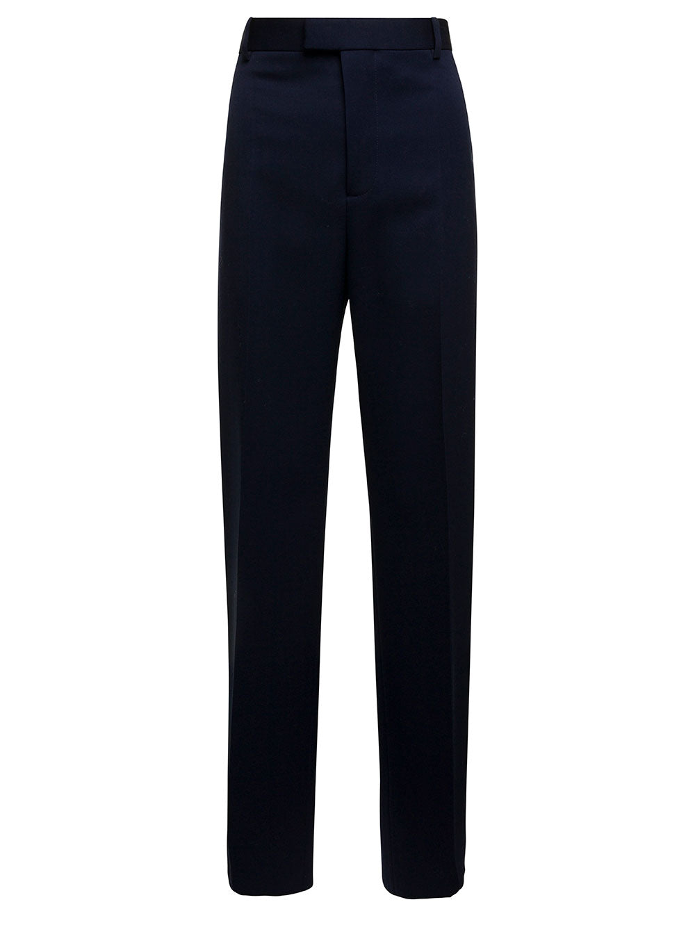 Bottega Veneta Women Blue Tailored Pants In Wool Woman