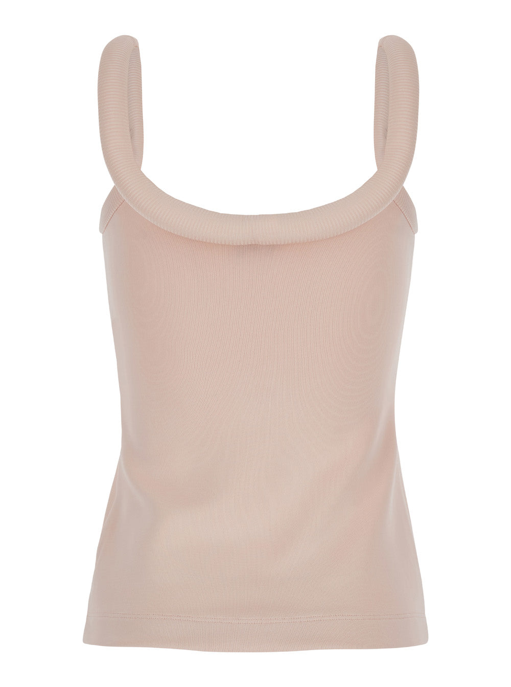 Alexander Mcqueen Women Pink Tank Top With U Neckline In Viscose Blend Girl