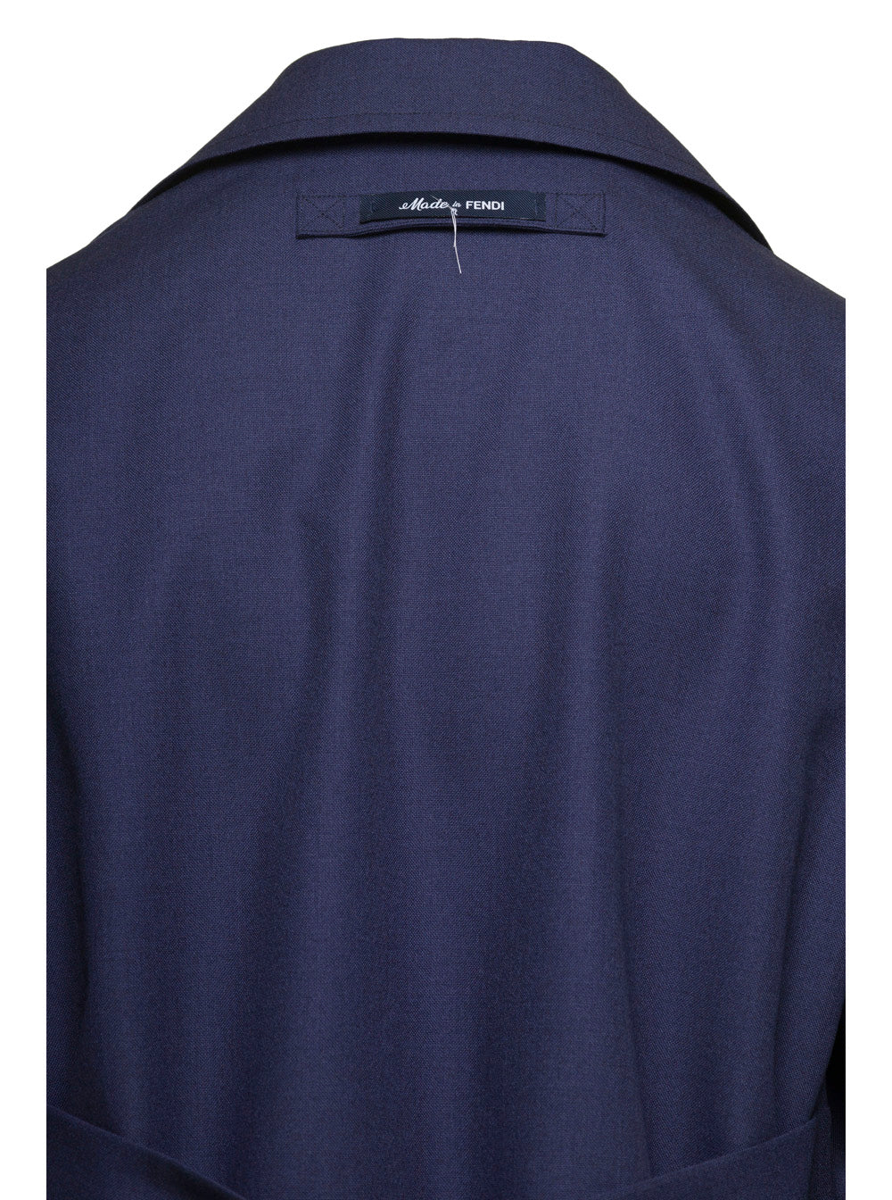 Fendi Men Blue Single-Breasted Jacket In Wool Man