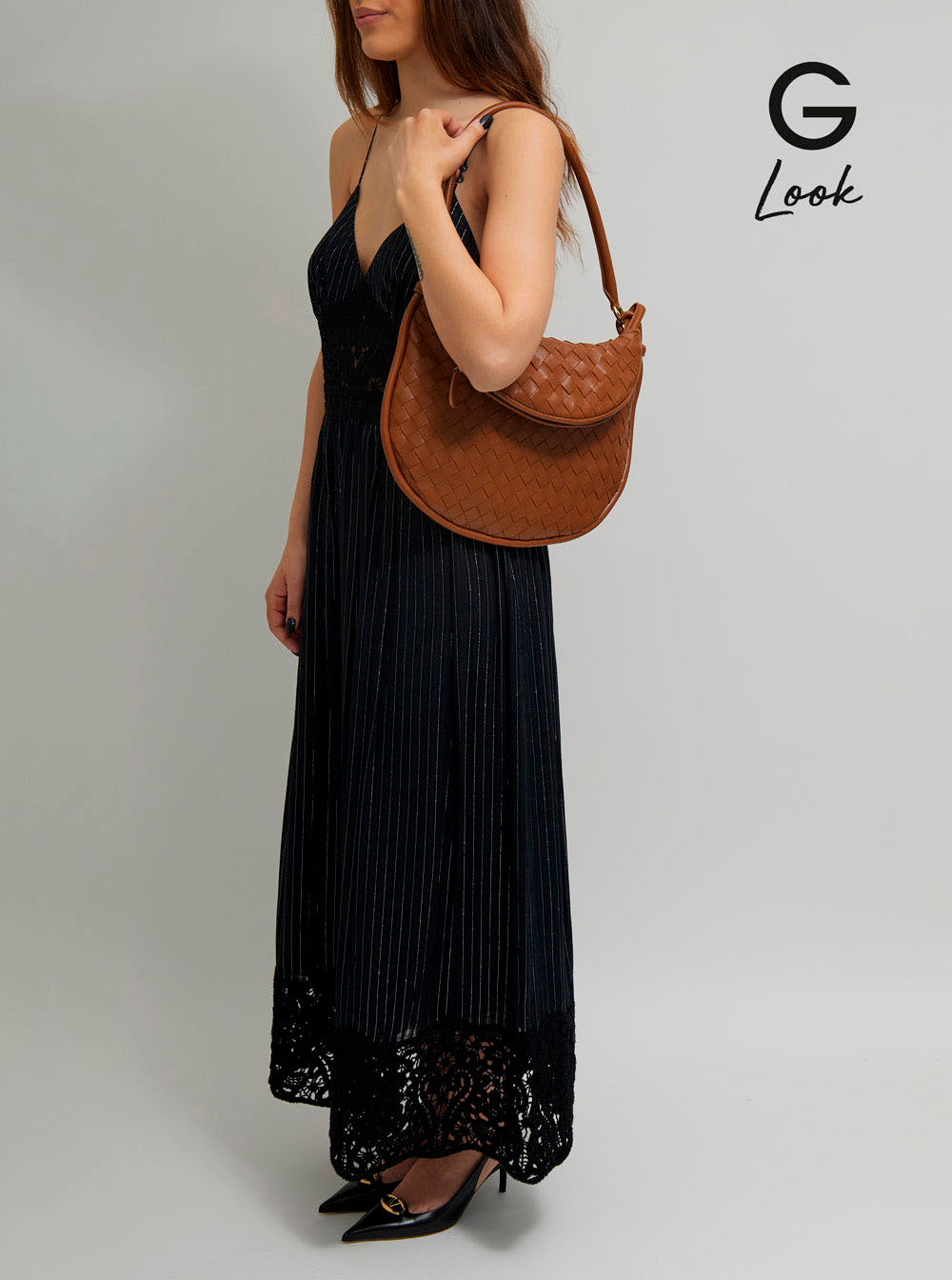 Bottega Veneta Women 'Gemelli Medium' Light Brown Hobo Shoulder Bag With Intrecciato Motif In Leather Woman